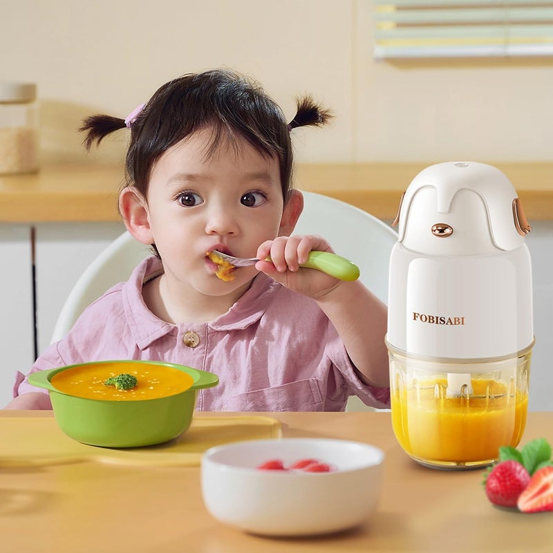 FOBISABI Baby Food Maker - Processor & Blender for Fresh Meals, Fruits, Veggies, Meat & Puree (White) - Image 4